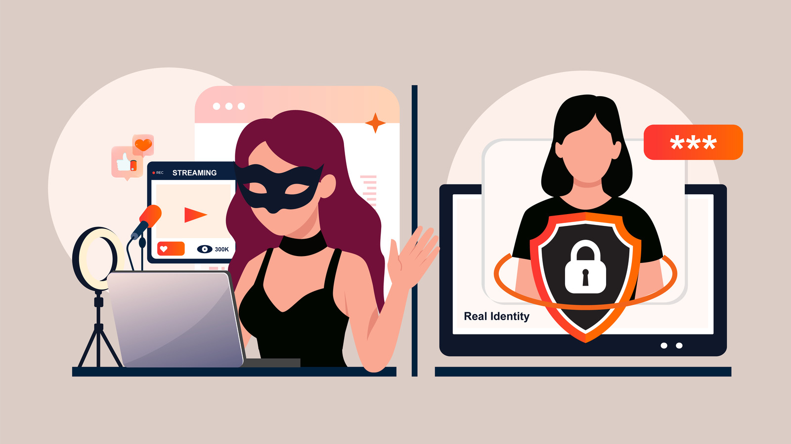 Safeguarding Your True Identity while Augmenting Your Online Persona